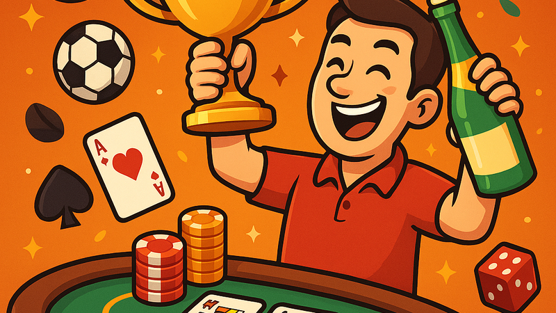 Um novo usuário recebendo um bônus de boas-vindas